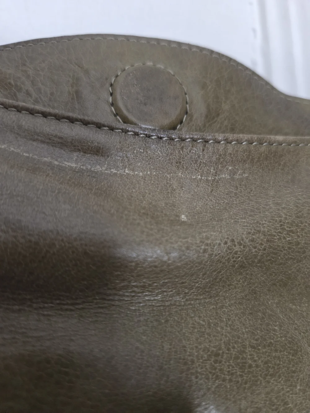 HOBO Olive Green Leather Clutch/ Wristlet